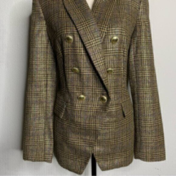 Nine West Vintage Black & Gold Double Breasted Blazer - Picture 6 of 15